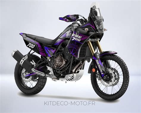 Kit déco Yamaha 700 Tenere Horloge Violet Kitdeco moto fr