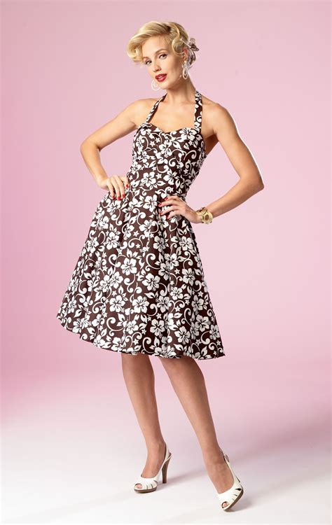 Retro Style Sundress Designed By Gerti Butterick 6019 Strapless Dress Pattern Sundress