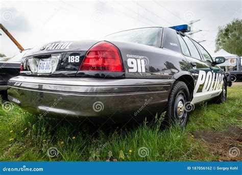 Special Car Ford Crown Victoria Police Interceptor P71 2004 Editorial