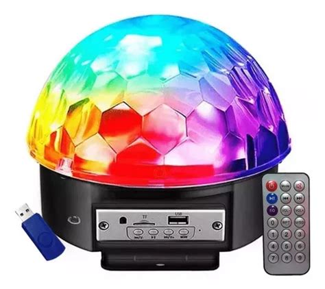 Globo Bola Maluca Discoteca Led Rgb Bluetooth Controle Frete grátis