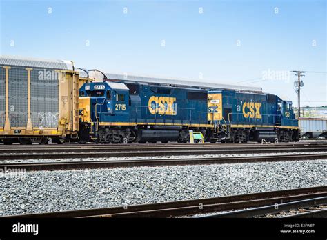 CSX Locomotives EMD GP38-2 No 2715 and EMD GP15-1 No 1561, Curtis Bay ...