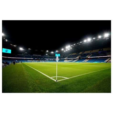 Manchester City FC - Night Time Corner Flag Stadium Full Wall Mural ...