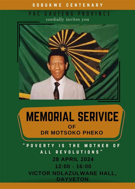memorial service  dr motsoko pheko yo school mag
