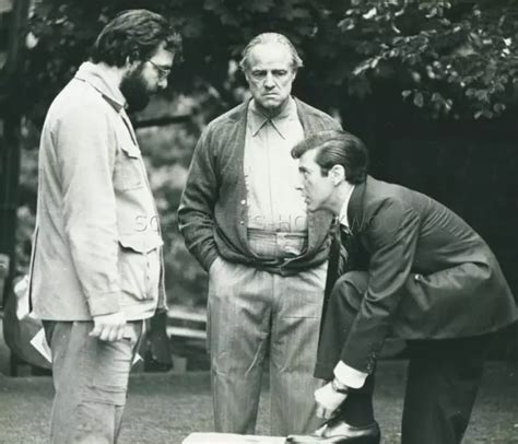 Francis Ford Coppola Marlon Brando The Godfather Photo Original