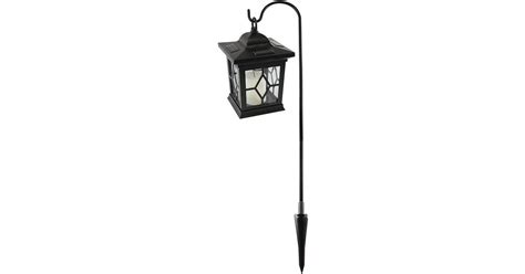 LumaBase Solar Lanterns Black Solar Lantern With Shepherd S Hook Black