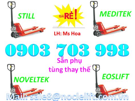 XE NÂNG TAY 2500KG XE NÂNG TAY NOBLELIFT XE NÂNG TAY 2500KG XE NÂNG