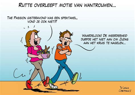 Rutte Overleeft Motie Van Wantrouwen Loko Cartoons