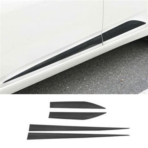 Carbon Fiber Abs Side Door Body Molding Cover Trims For Nissan Sentra