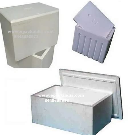 White Normal Eps Thermocol Packing Box For Packaging And Insulation