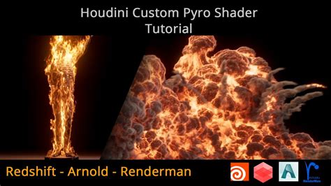 Houdini Custom Pyro Shader Redshift Renderman Arnold YouTube