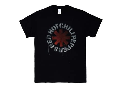 ビートボム RED HOT CHILI PEPPERSレッドホットチリペッパーズ スプレーロゴ レッチリ バンドTシャツ