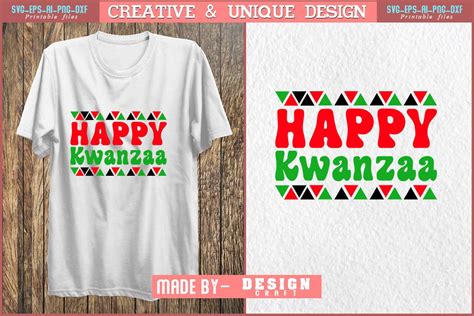 Happy Kwanzaa Svg Png Eps Crafts Design Graphic By Design Craft · Creative Fabrica