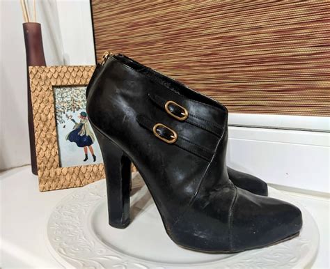 Black heels vintage shoes Dolce Gabana vintage leathe… - Gem
