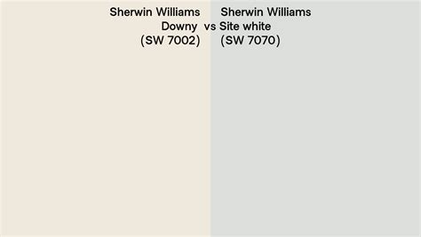 Sherwin Williams Downy Vs Site White Side By Side Comparison