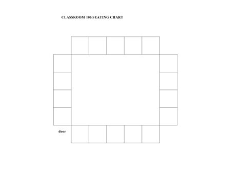 perfect classroom seating charts map templates