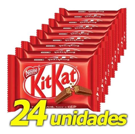 Chocolate Kit Kat Ao Leite Nestlé 41 5g Cx 24 Un Kitkat Frete grátis