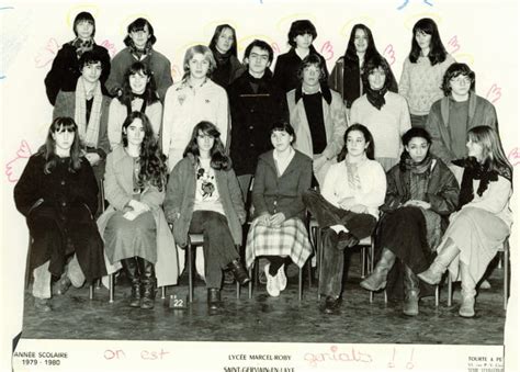 Photo De Classe Classe Seconde A 1979 1980 De 1979 Lycee Marcel Roby