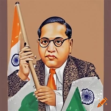 Dr Br Ambedkar Writing The Indian Constitution On Craiyon