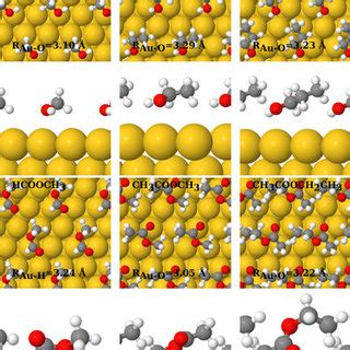 Adsorption Geometries Of CH3OH CH3CH2OH And CH3CH2CH2OH On Au 111 For