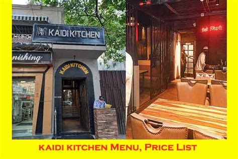 Kaidi Kitchen Menu Price Kolkata Siliguri