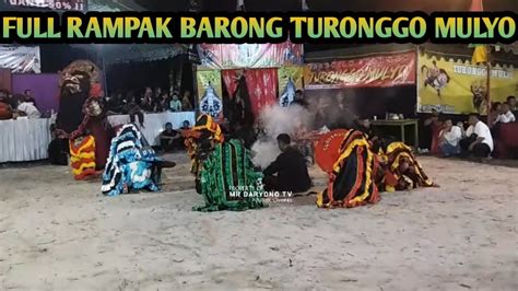 Full Rampak Barong Turonggo Mulyo Youtube