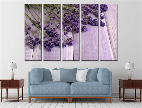 Lavendel Wand Dekor Blumen Wand Kunst Sets Tisch Kunst Druck Etsy