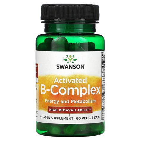 Swanson Activated B Complex Veggie Caps