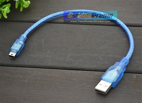 Jual Kabel Data USB A To Mini USB B Male Cable Biru Phone Arduino Nano