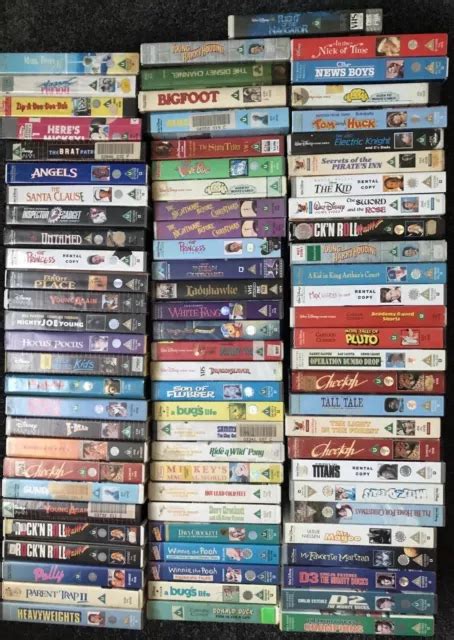 800 Rare Walt Disney Movies Vhs Video Collection Extremely Hard To