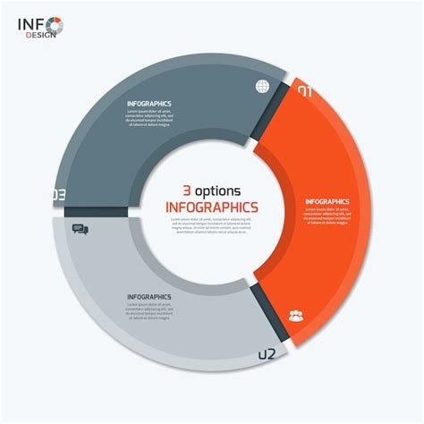 Premium Vector Circle Chart Infographic Template With Three Options