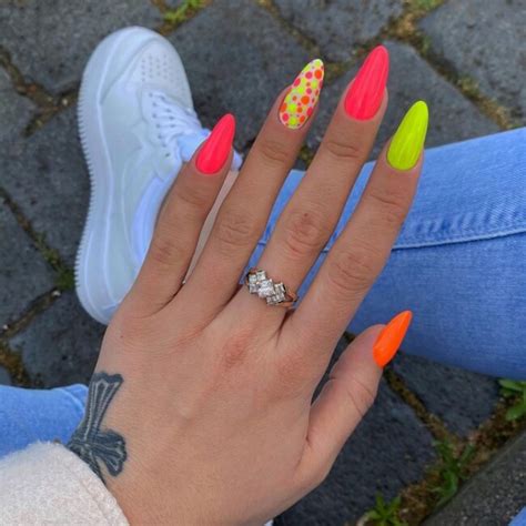 27 Best Summer Nail Colors — Orange Pink And Neon Yellow Nails