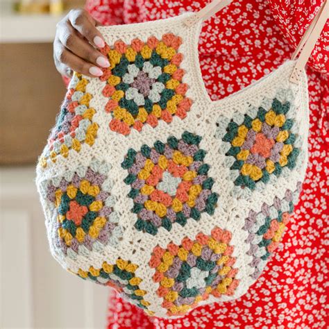 Crochet Granny Squares Bag Kit Video The Crafters Box