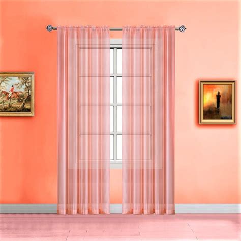 Salmon Pink Curtains Curtains And Drapes