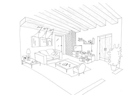 Sala De Estar Idea Libre Para Colorear Imprimir E Dibujar Coloringlib