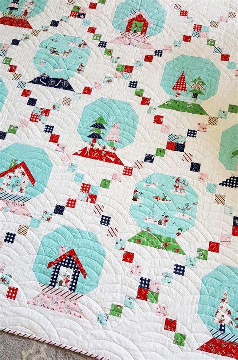 Winter Wonderland Quilt Pattern Paper Snow Globe Quilt Etsy Christmas Quilt Blocks