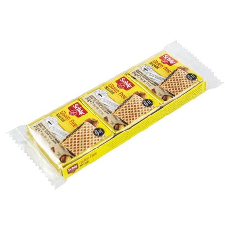 Biscoito Wafer Recheio Creme de Avelã sem Glúten Schär Caixa 63g