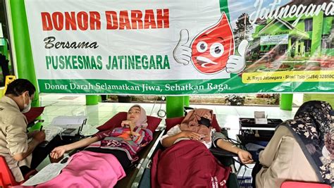 Gandeng Pmi Puskesmas Jatinegara Kabupaten Tegal Adakan Donor Darah