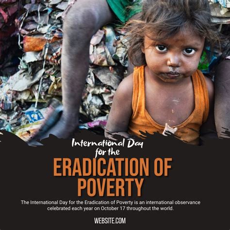 Day For The Eradication Of Poverty Template Postermywall