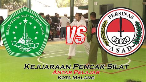 Pagar Nusa Vs Persinas Asad Kejuaraan Pencak Silat Antar Pelajar Kota