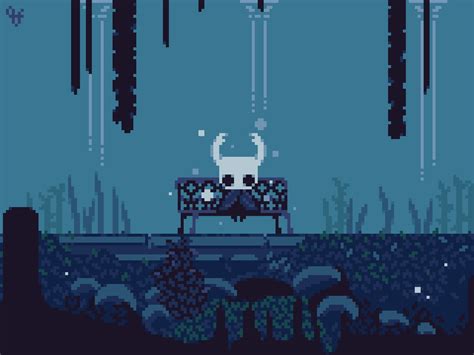 hollow knight pixel art grid Metroidvania nindies diez - Pixel Art Grid