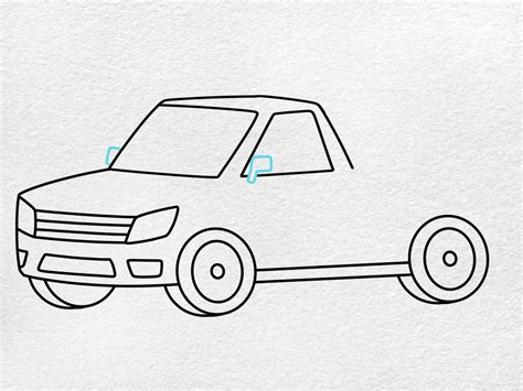 The Art Of Rugged Lines: How To Draw A Pickup Truck In 5 Easy Steps