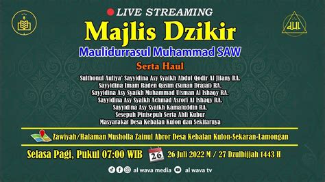 Majlis Dzikir Wa Maulidurrasul Saw Haul Desa Kebalan Kulon Kab