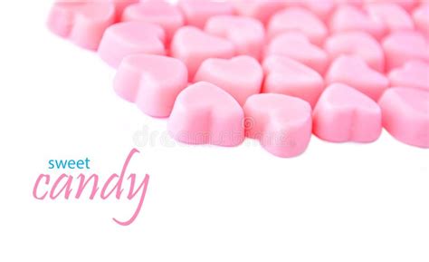 Heart Shaped Pink Candies Stock Photo Image Of Sugar 26111252