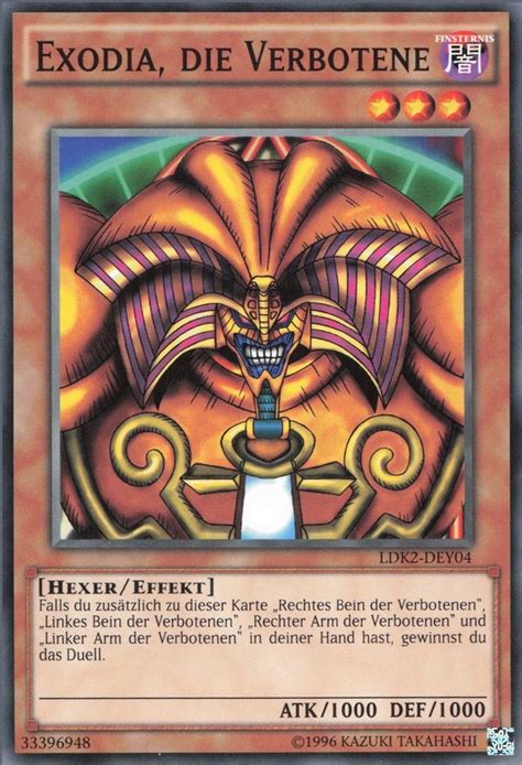 Recollectibles Sammelkarte Yugioh Karte Exodia Die Verbotene Deutsch