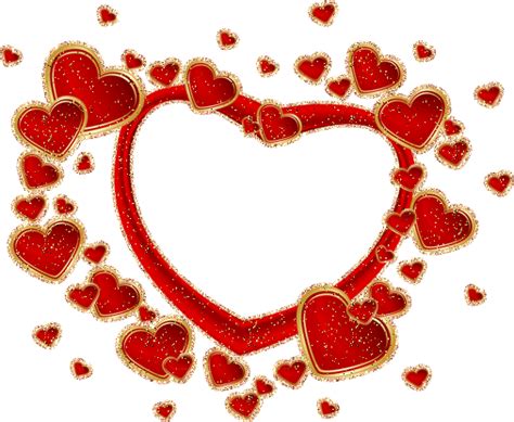 red hearts arranged in the shape of a heart