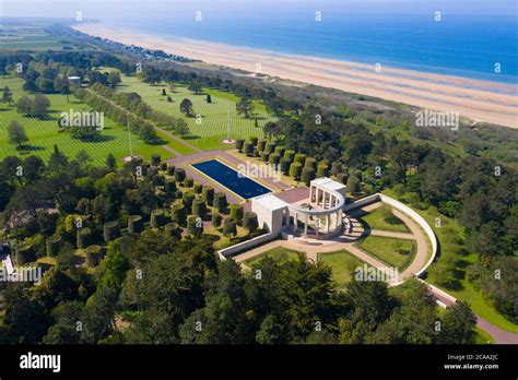 Vue A Rienne Du Cimeti Re De Guerre Am Ricain Omaha Beach En