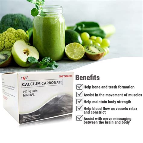 Aj Ej Calcium Carbonate Tablet 500mg 100 Tablets Shopee Philippines