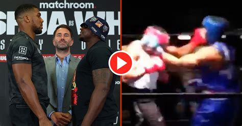 Footage Of Dillian Whyte Knocking Anthony Joshua Down In The Amateurs Resurfaces