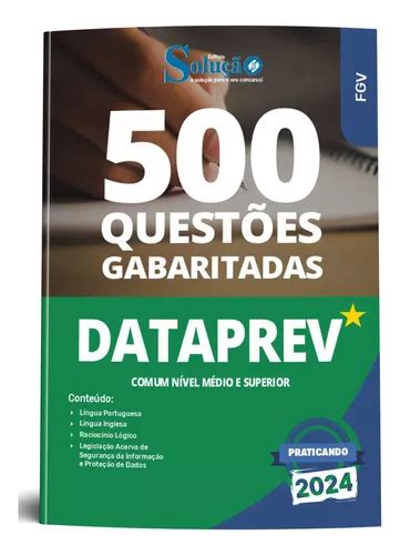 Apostila Dataprev 2024 Caderno De Questões Gabaritadas Comum Aos