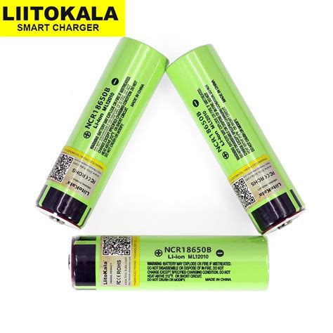 Cheap Liitokala Original Ncr18650b 37v 3400mah 18650 Rechargeable Lithium Battery For